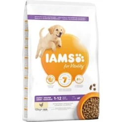 12 Kg Iams Welpenfutter Puppy & Junior Large