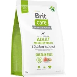 Brit Care Hundefutter Adult Medium Breed Mit Huhn Und Insekten Für Mittelgroße Hunde