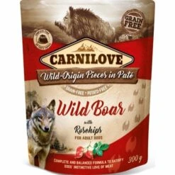 12 X 300 G Beutel Carnilove Hundefutter Pate Mit Pute Und Wildschwein Getreidefrei