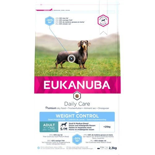 Eukanuba Daily Care Weight Control Hundefutter Adult Small - Medium 1 Eukanuba Daily Care Weight Control Hundefutter Adult Small - Medium