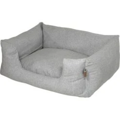Hundebett Fantail Snooze Silver Mit Einstieg