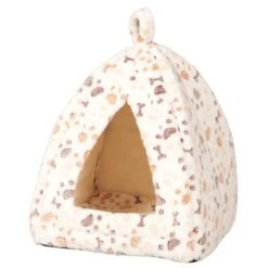 Trixie Lingo Katzen Und Hunde Kuschel-Höhle 32 X 42 X 32 Cm Weiß - Beige