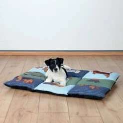 Trixie Hunde- Und Katzendecke 80 X 55 Cm Blau Und Grün -WoofyMart Verkaufsladen Patchwork20tC3A6ppe p