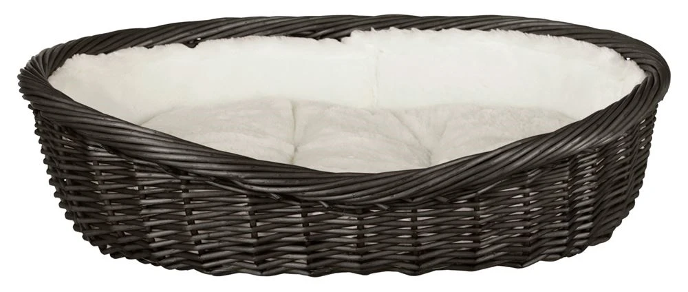 Trixie Hundekorb Aus Weide Mit Futter Und Kissen - 50 Cm 1 Trixie Hundekorb Aus Weide Mit Futter Und Kissen - 50 Cm