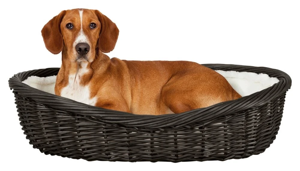 Trixie Hundekorb Aus Weide Mit Futter Und Kissen - 80 Cm 1 Trixie Hundekorb Aus Weide Mit Futter Und Kissen - 80 Cm