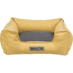 Trixie Hundebett Talis Gelb - Dunkelgrau -WoofyMart Verkaufsladen Talis bed square 60 x 50 cm yellow dark grey TX37560 p