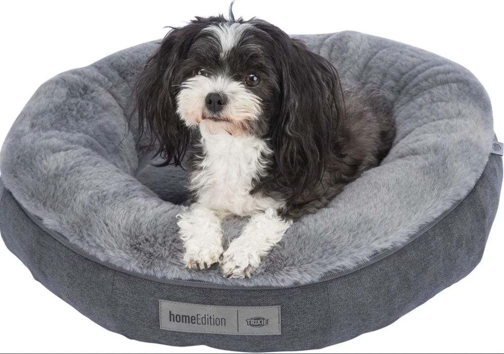 Trixie Liano Hundebett Rund Grau 1 Trixie Liano Hundebett Rund Grau