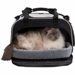 Trixie Valery Transporttasche 29 X 31 X 49 Cm Schwarz Und Grau